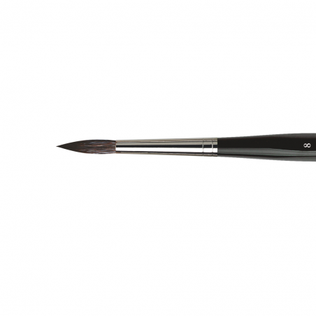 Pennello Casaneo Serie 5598 N.8 Tondo Manico Corto Fibra Sintetica