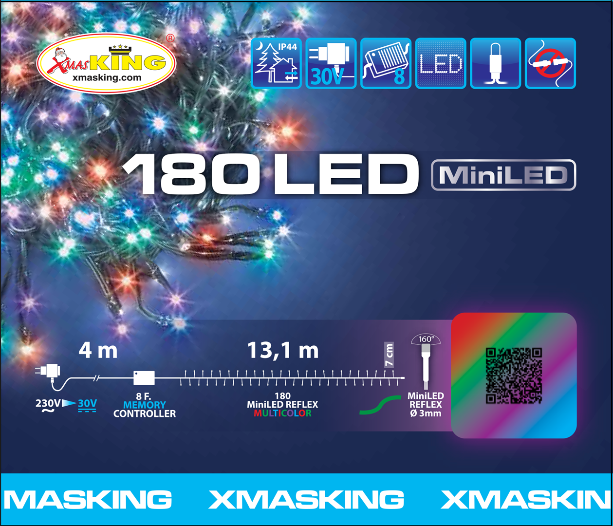 Catena 4+13,1m 180 Miniled Multicolor — immagine 2