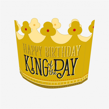 Biglietto Auguri  3d King Of The Day