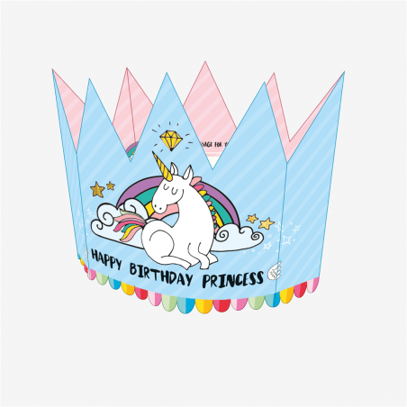 Biglietto Auguri  3d Happy Birthday Princess