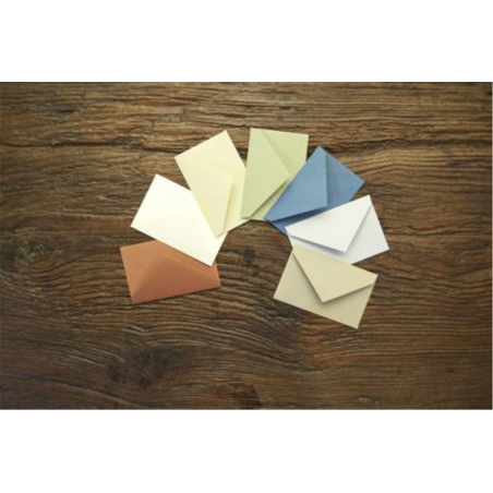 Confezione 10 Biglietti 10x7/10 Buste 11x7 Cm Avorio