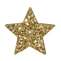 Selezione Vertecchi Confetti Stella 2,5x3x0,3 Cm Glitter 36pz Oro