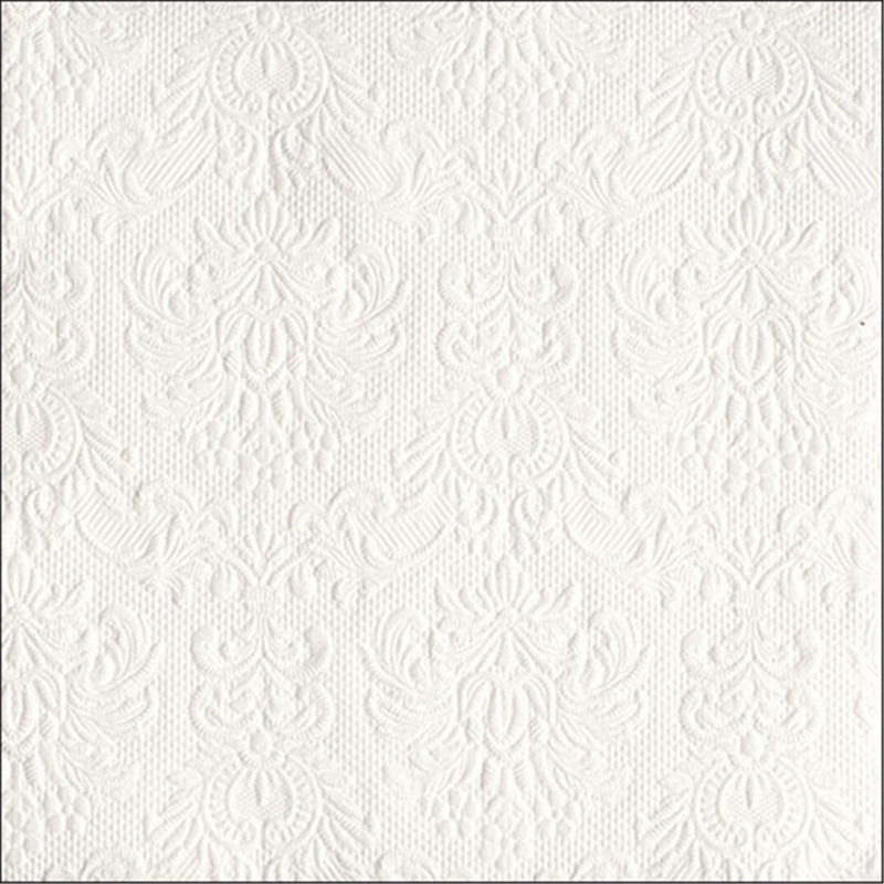 Ambiente Tovagliolo 40x40 Decorato Elegance Bianco White