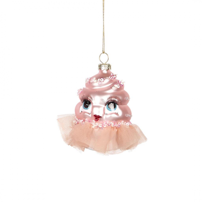 Selezione Vertecchi Ornamento Cupcake Lady Ballerina Tutu 10 Cm Due Soggetti Assortiti