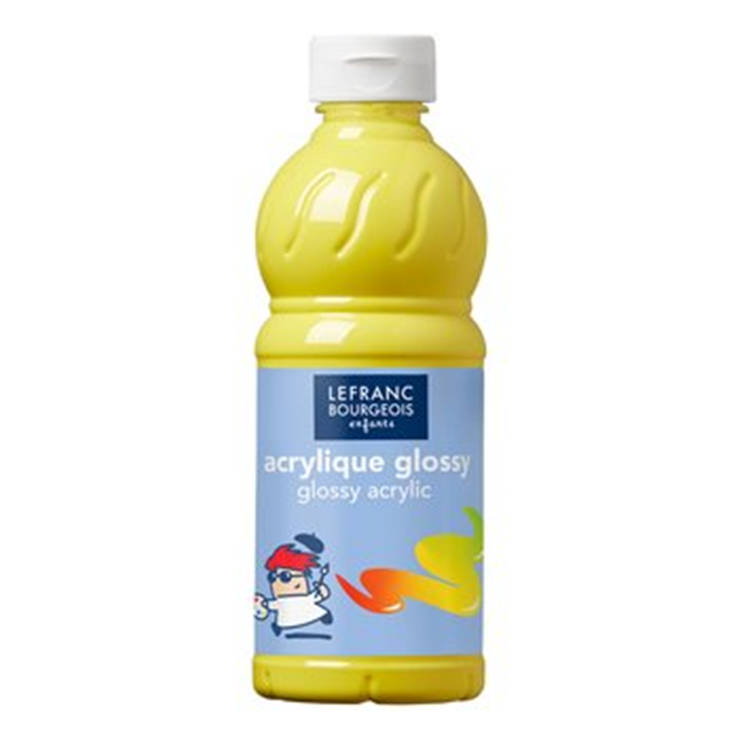 Glossy Acrilico Brillante Flacone Da 500 Ml. - Giallo Primario