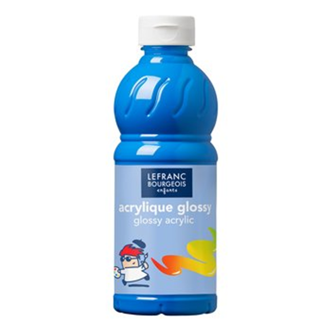 Glossy Acrilico Brillante Flacone Da 500 Ml. - Blu Primario