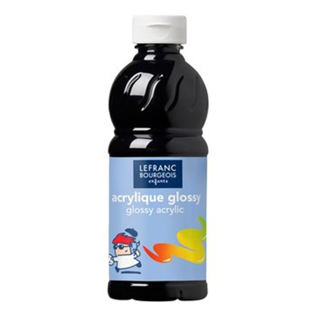 Glossy Acrilico Brillante Flacone Da 500 Ml. - Nero