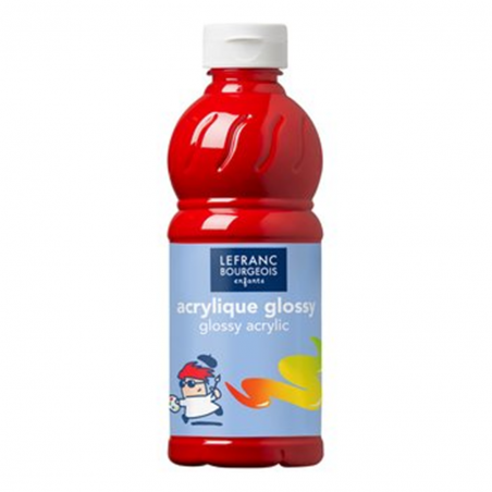 Glossy Acrilico Brillante Flacone Da 500 Ml. - Rosso Vivo