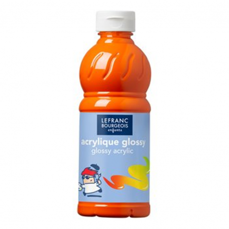 Glossy Acrilico Brillante Flacone Da 500 Ml. - Arancio