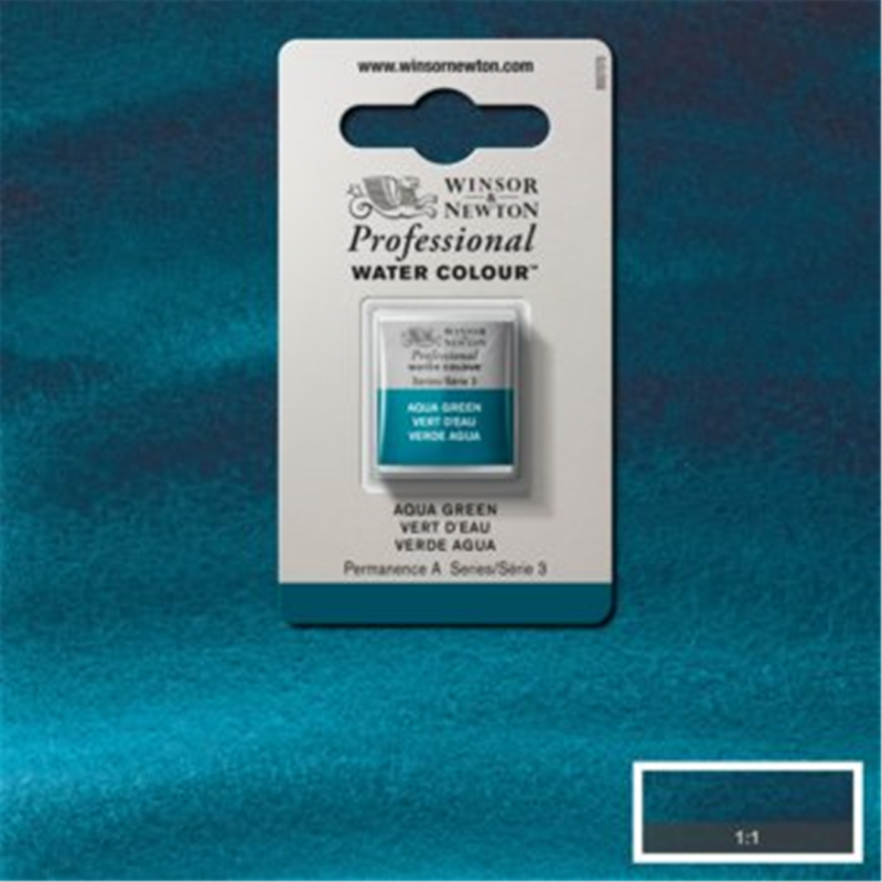 Winsor & Newton Professional Water Colour 1/2 Godet Awc Serie 3 - Colore 697 Verde Acqua