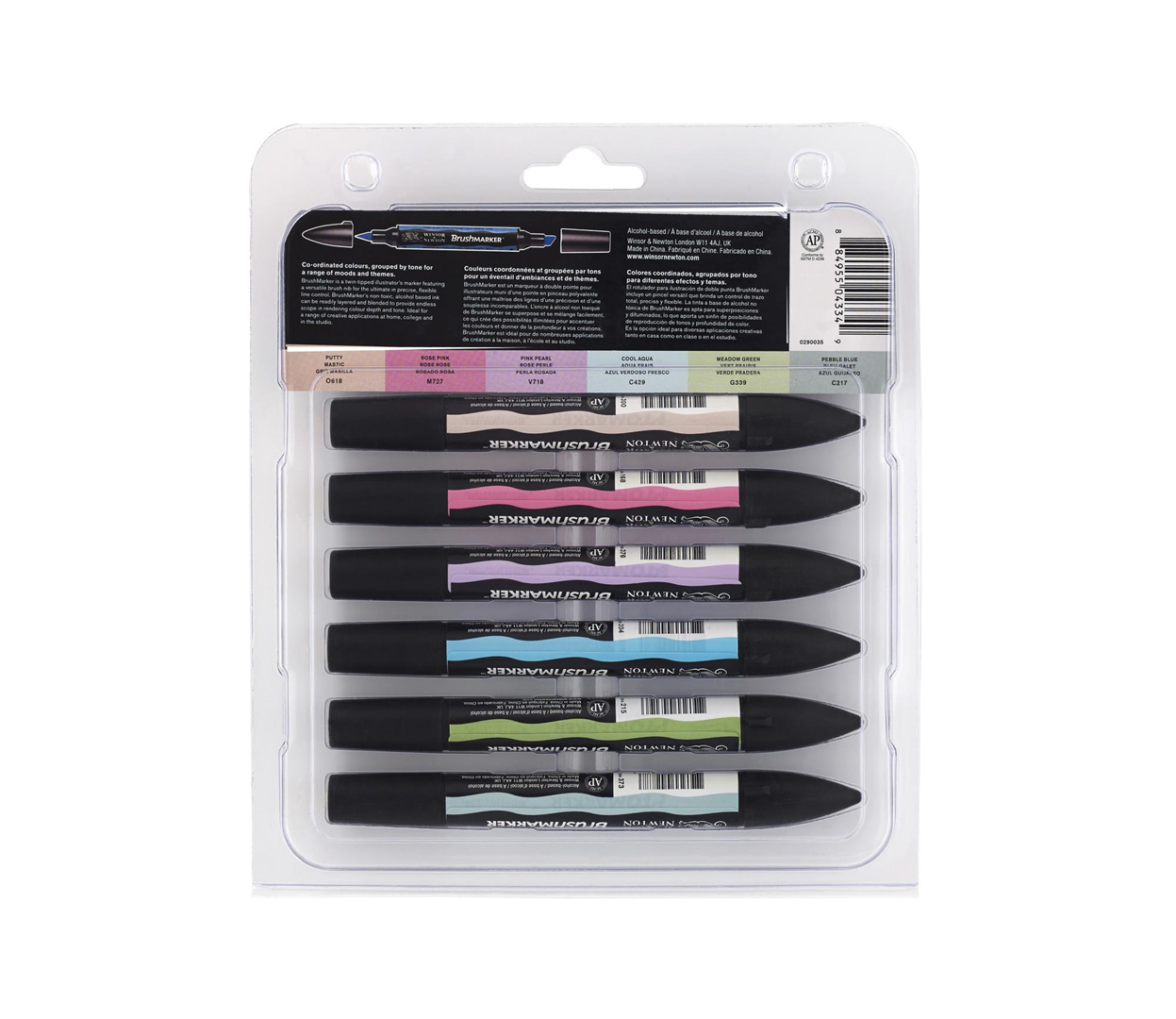 Confezione Promarker Brush Pezzi 6 Toni Pastello — immagine 3