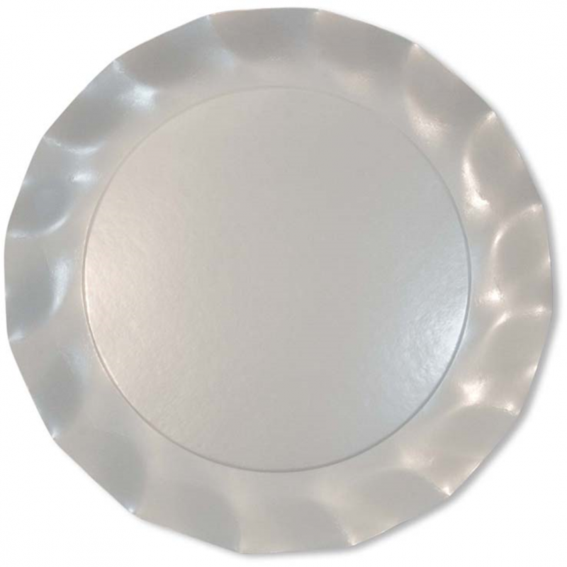 Ex.tra. Big Plate D. 32, 4 Cm 5 Pcs. Pearly White