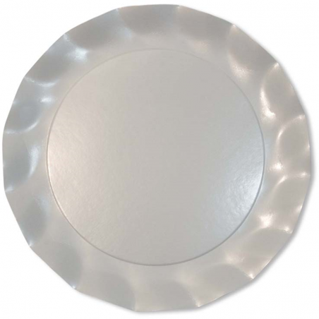 Ex.tra. Big Plate D. 32, 4 Cm 5 Pcs. Pearly White