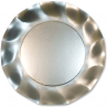 Plate Diameter 27 Cm Satin Silver Metal | Ex.tra.