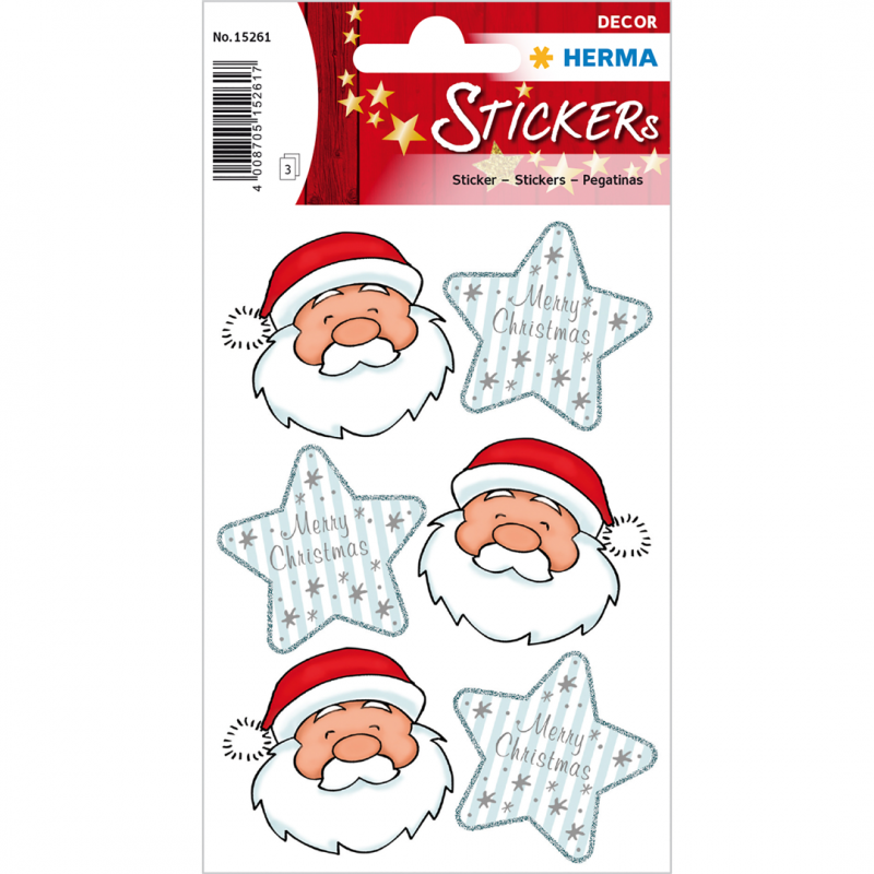 Herma Stickers Adesivi Natale Babbo E Stelle