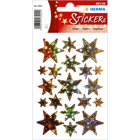 Herma Stickers Adesivi Natale  Stelle Multi
