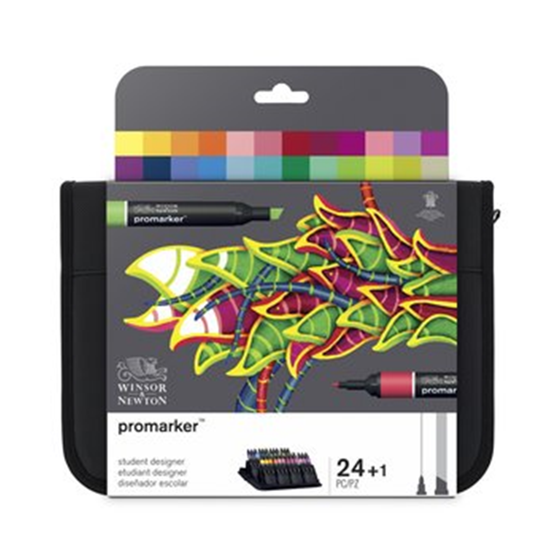 W&N PROMARKER - ASTUCCIO 24 PENNARELLI SERIE STUDENT DESIGNER — immagine 4