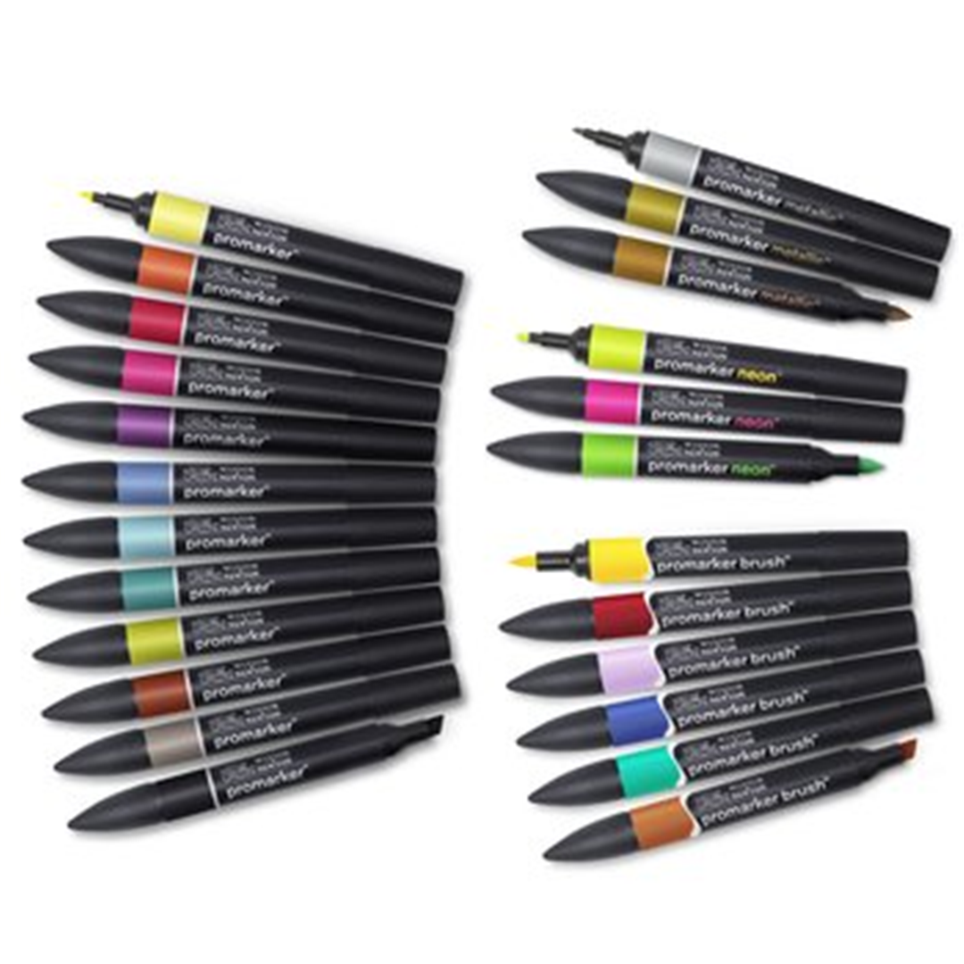 Astuccio Misto Pezzi 24 In Tessuto Mixed Promarker/brushmarker — immagine 3