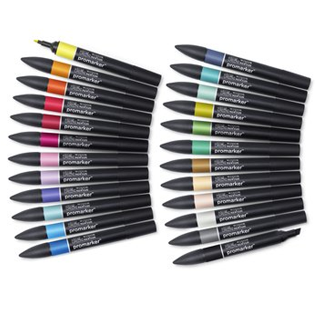 Astuccio Promarker Pezzi 24 In Tessuto Art & Illustrations — immagine 3