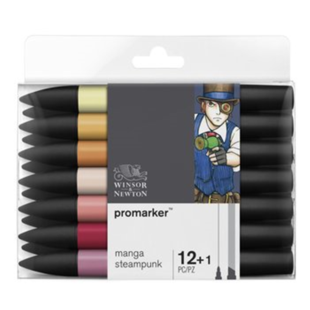 Confezione Promarker Pezzi 12 + 1 Manga Steampunk — immagine 2