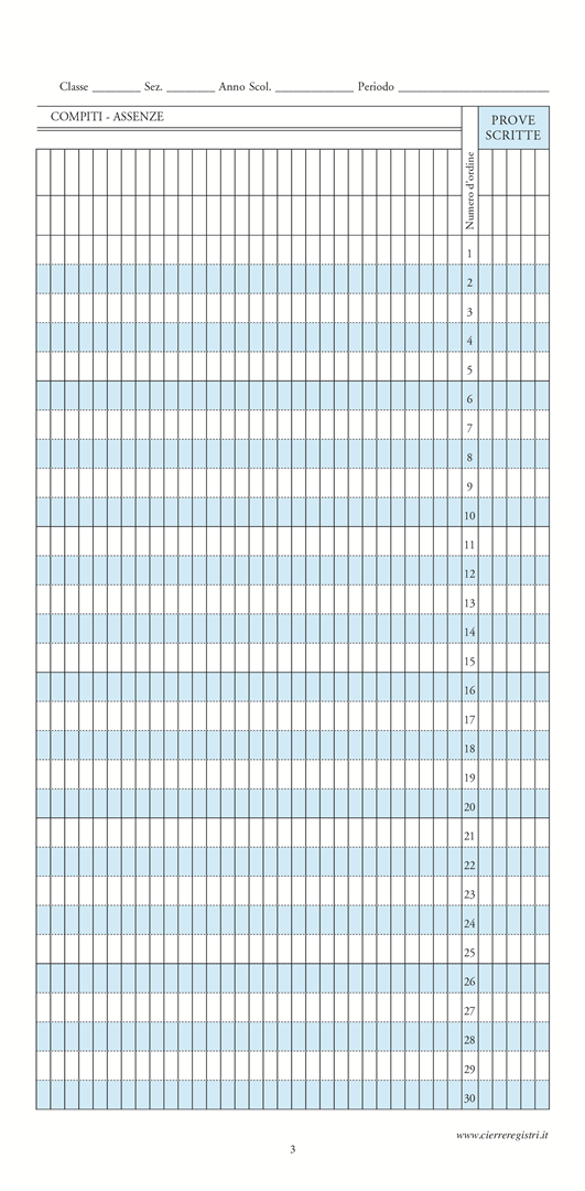 Registro Del Professore "veloce"  2 Fascicoli Carta Usomano 34x16,5 — immagine 2