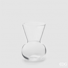 Vaso Vetro Nida Portabulbo H25cm D16cm Trasparente