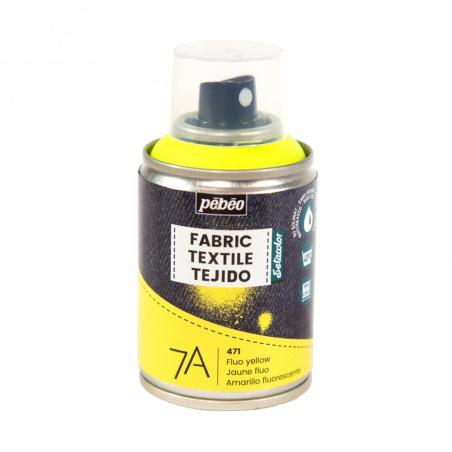 Pebeo Colore 7a Spray Per Tessuto Setacolor 100 Ml Giallo Fluo