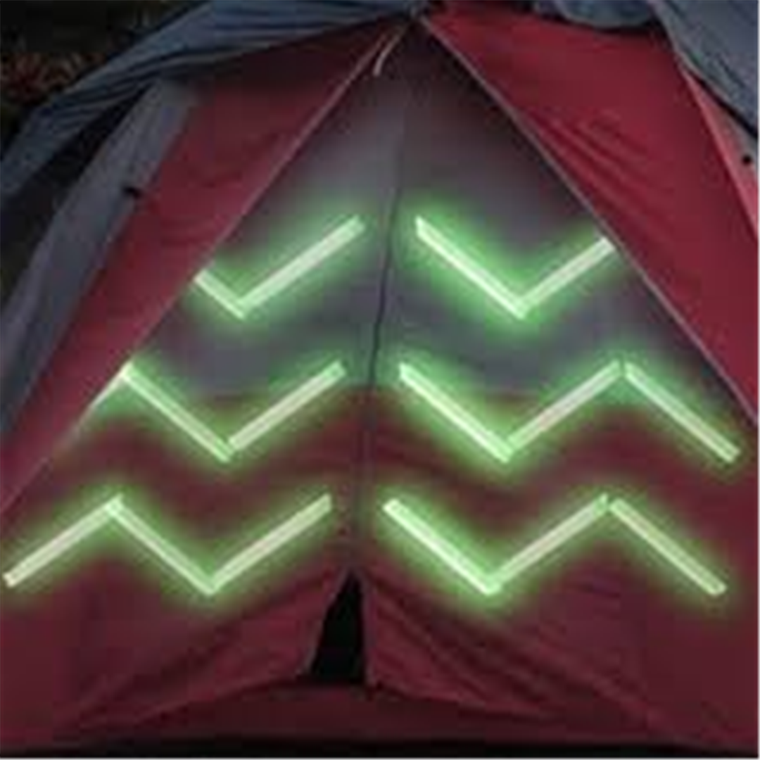 Lukglo Nastro Adesivo Fluorescente Di Carta Bianca Che Si Illumina Al Buio 5mt X 5x2.5 Cm — immagine 3