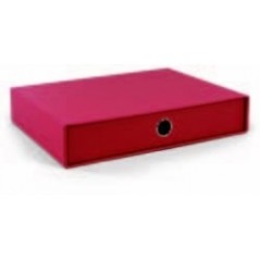 Scatola 3 cassetti A4 - Living - 34,3x25x18,5 cm - rosso