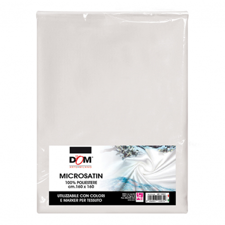 Tessuto Per Pittura Microsatin Cm. 160x160 100% Poliestere 80/mq