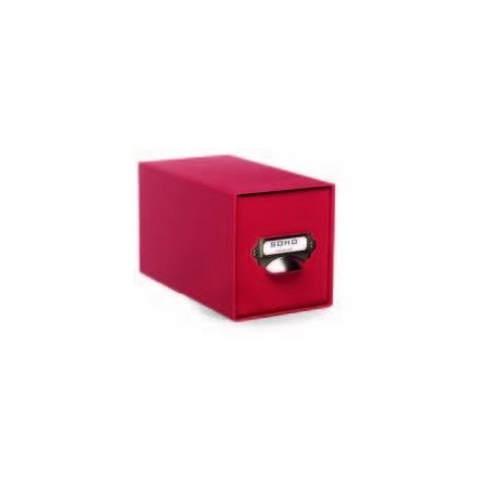 Scatola Cd Con Manico Soho 260x154x140mm Rosso 36