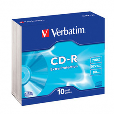 Verbatim Cd-R Datalife Slim Case 52x 700mb Extra Protection