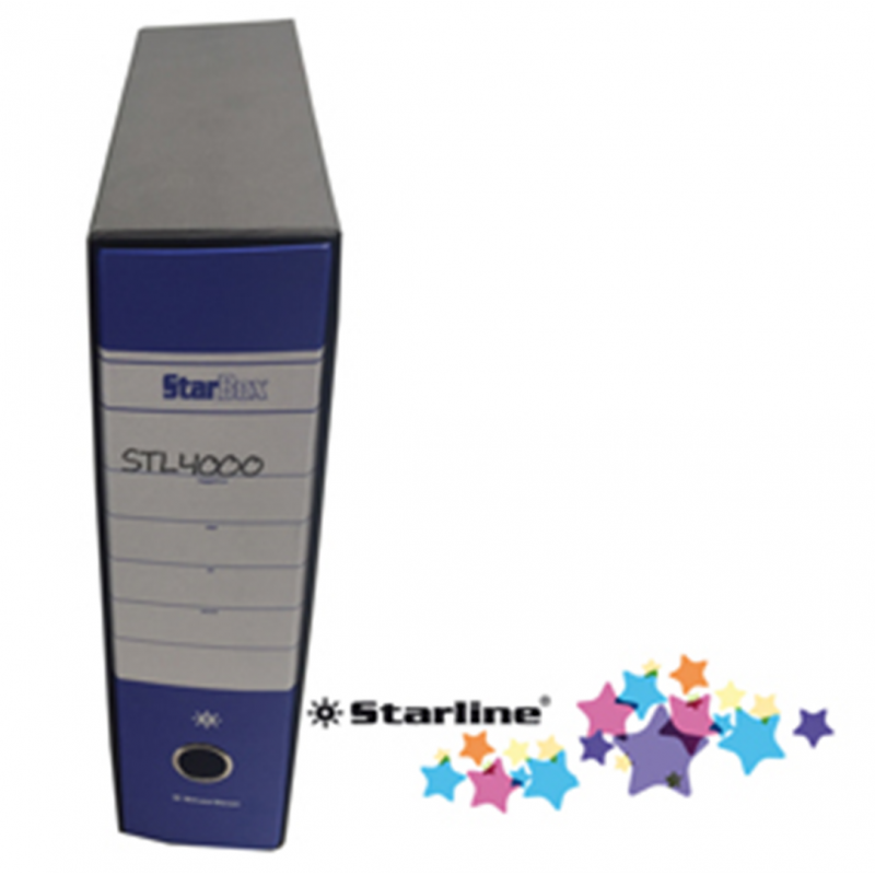 Starline Confezione Pz 12 Registratore Starbox Blu Dorso 8cm F.to Protocollo 