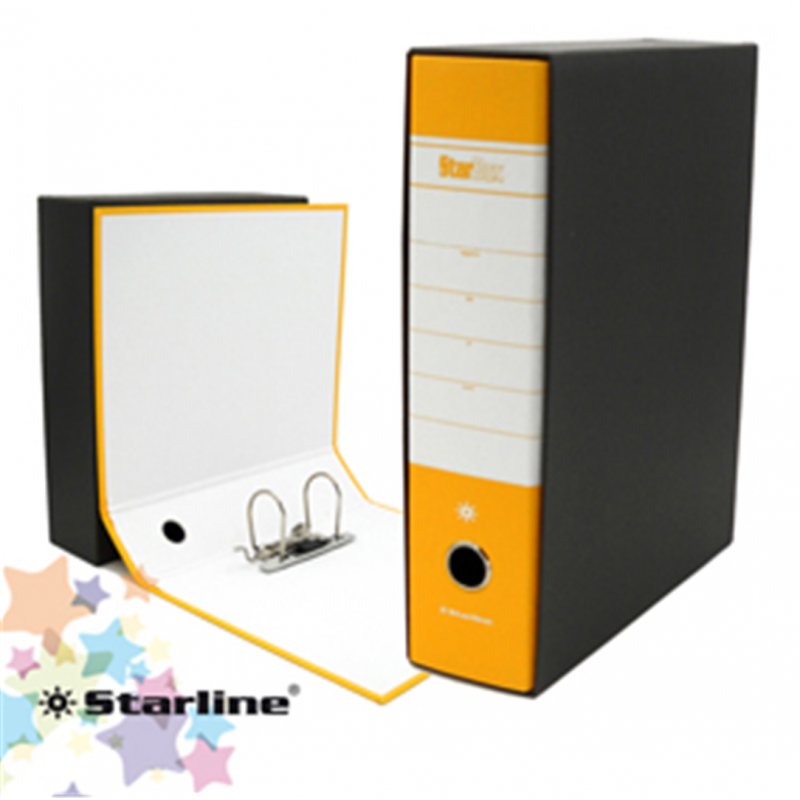 Starline Confezione Pz 12 Registratore Starbox Giallo Dorso 8cm F.to Protocollo 