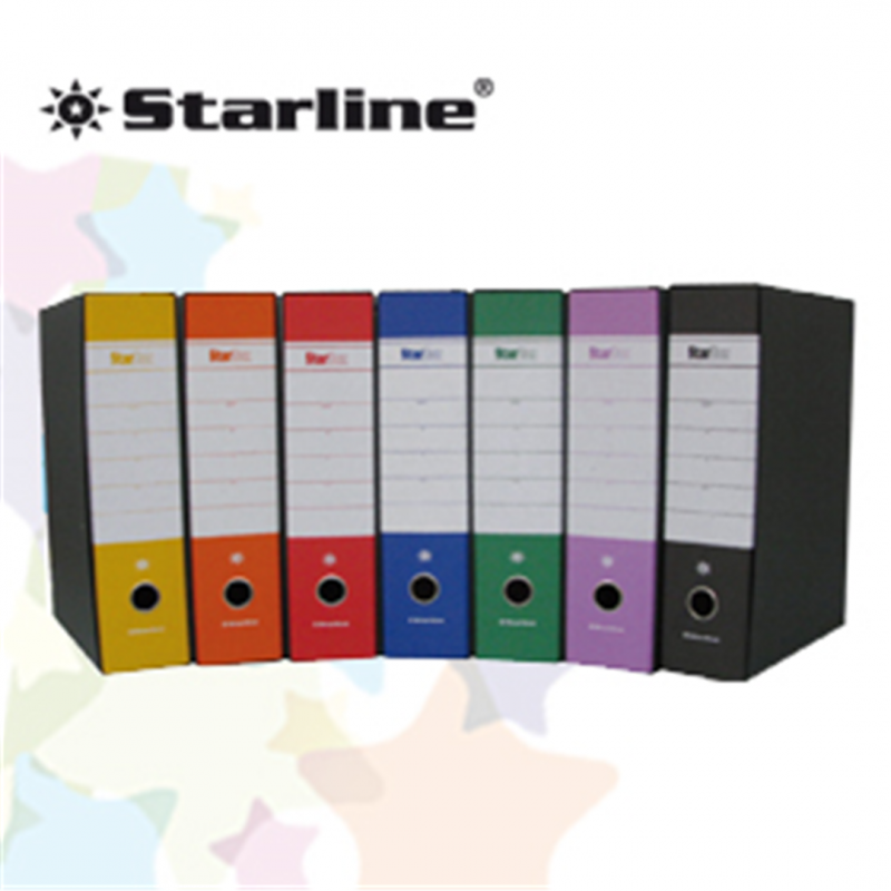 Starline Confezione Pz 12 Registratore Starbox Arancio Dorso 8cm F.to Protocollo 