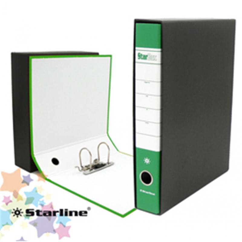 Starline Confezione Pz 18 Registratore Starbox Verde Dorso 5cm F.to Protocollo 