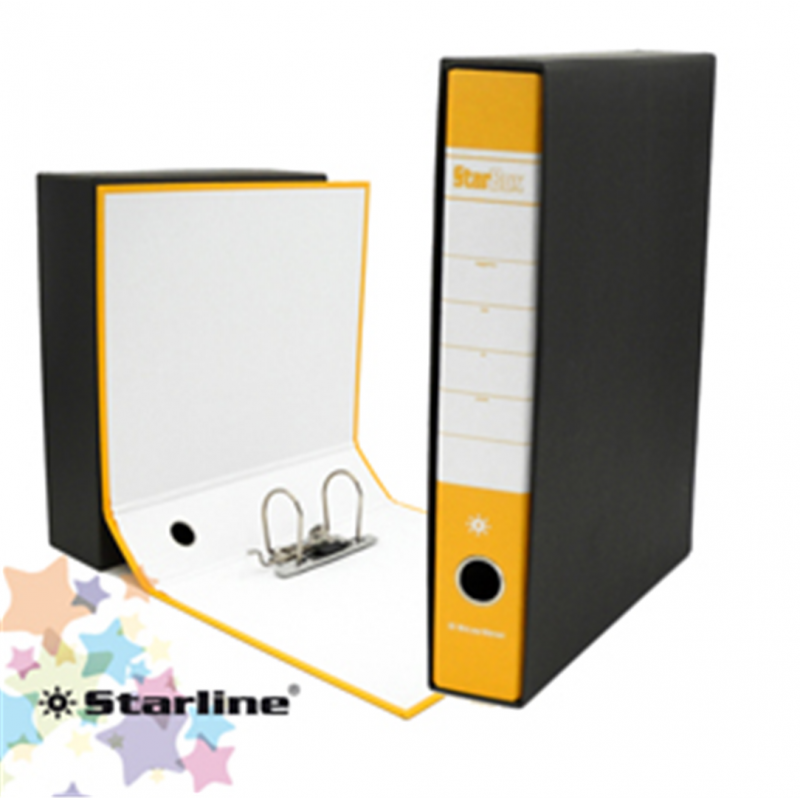 Starline Confezione Pz 18 Registratore Starbox Giallo Dorso 5cm F.to Protocollo 