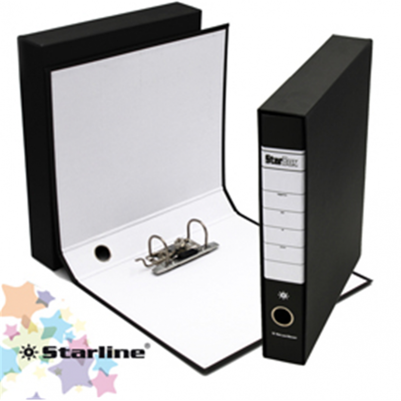 Starline Confezione Pz 18 Registratore Starbox Nero Dorso 5cm F.to Protocollo 