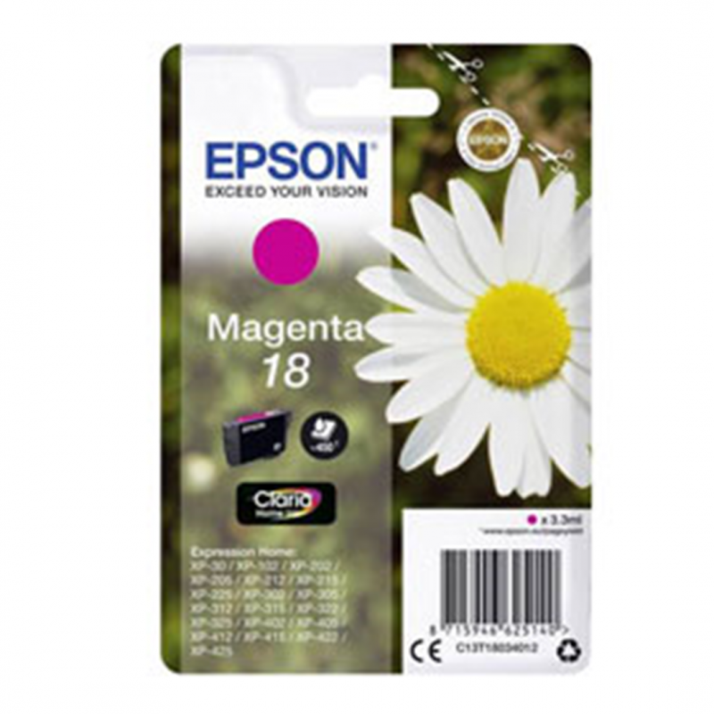 Epson Cartuccia Magenta Claria Home Serie 18/margherita In Conf. Blister rs