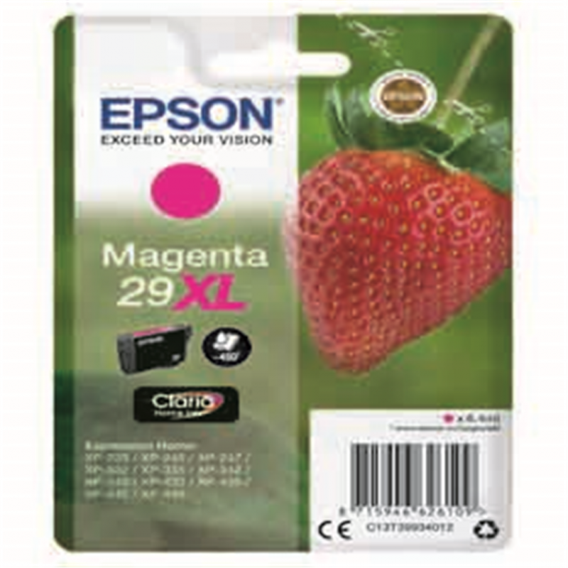 Epson Cartuccia Inkjet 29xl Fragola Magenta