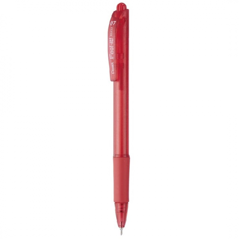 Pentel Penna A Sfera A Scatto 0,7 Mm Rosso