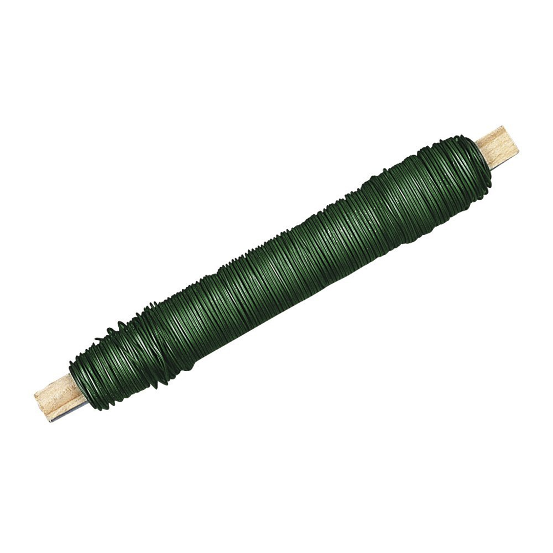 Filo In Metallo Per Fiori 100g Diam. 0,65mm Verde