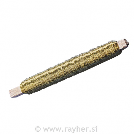 Filo In Metallo Per Fiori 100g Diam. 0,55mm Oro