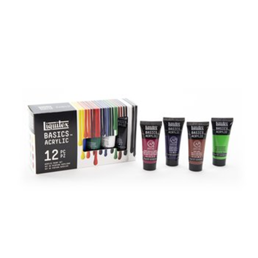 Acrilico Basics Ml. 22 Pezzi 12 Box In Cartone — immagine 2