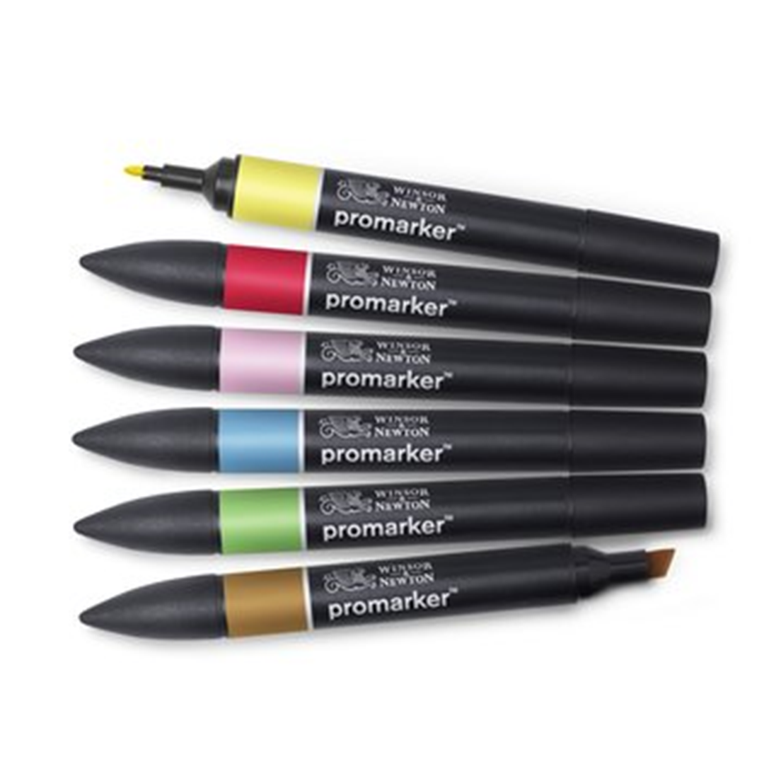 W&N Promarker - Set da 6 pennarelli serie Mid Tones — immagine 5