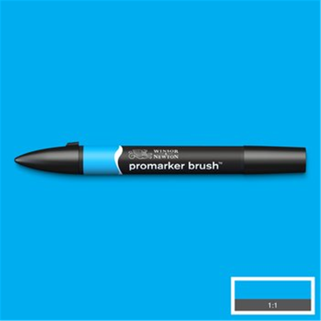 W&N - Pennarello Promarker Brush Cyan (C847) — immagine 2