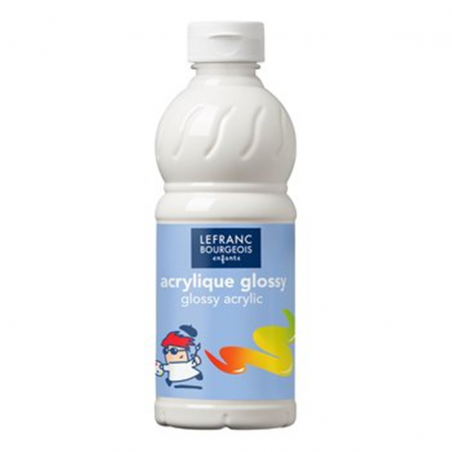 Glossy Acrilico Brillante Flacone Da 500 Ml.  Vernice Incolore Trasparente Con Brillantini