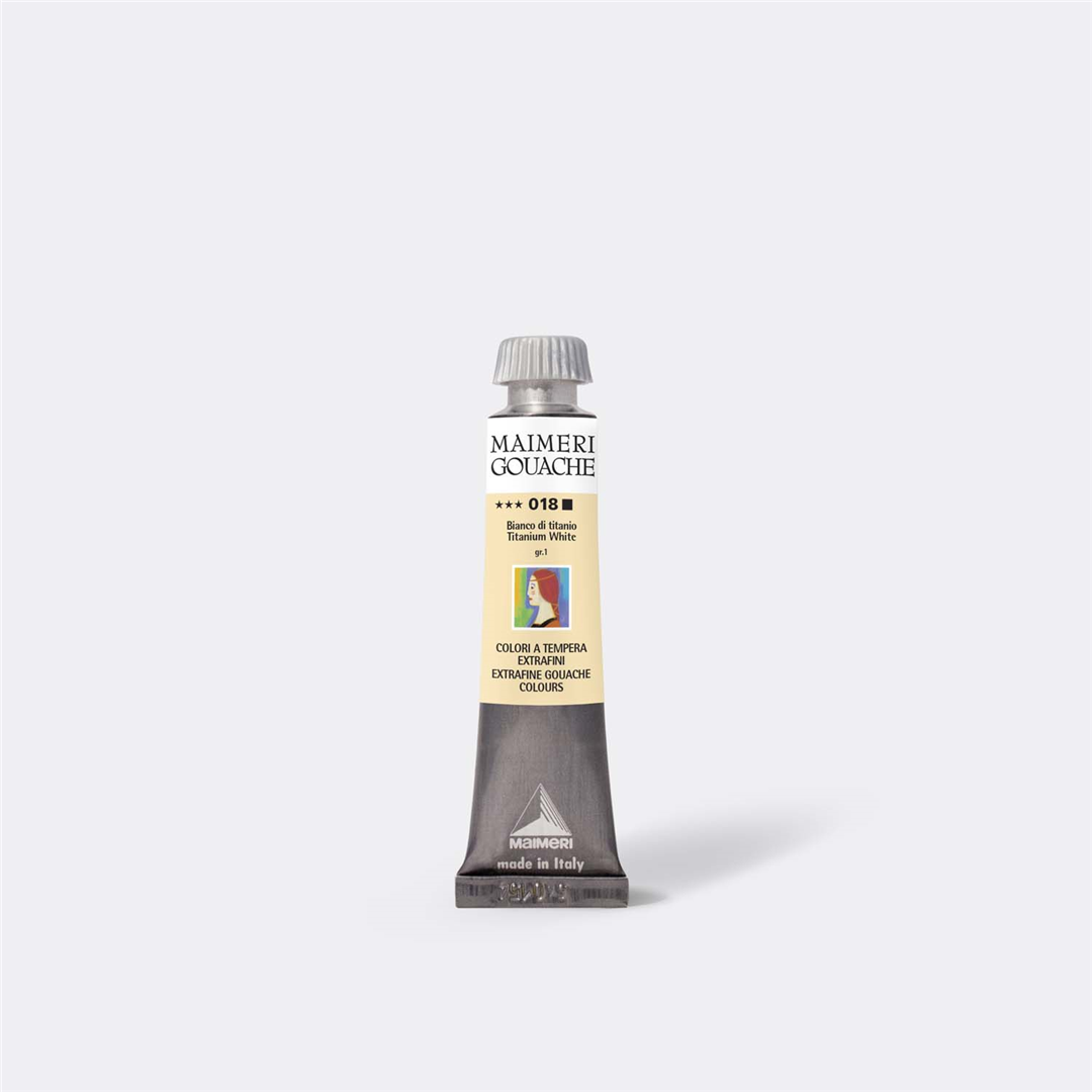 Tempera  Gouache  20 Ml Gruppo: 1    018 Bianco Di Titanio — immagine 4