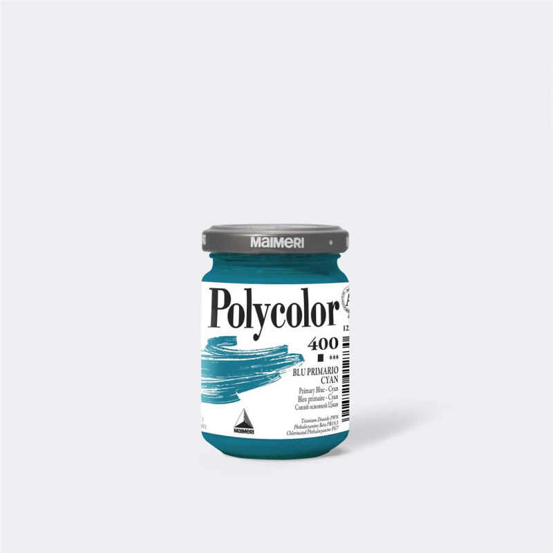 Maimeri Acrilico Polycolor 140 Ml Sr.standard 400 Blu Primario - Cyan