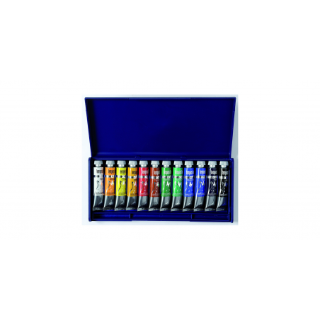 Scatola Plastica Tempera Fine Pezzi 12